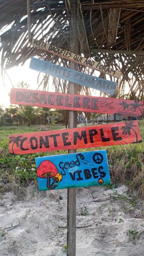 Chales Suites Pe Na Areia Guaibim Exteriör bild